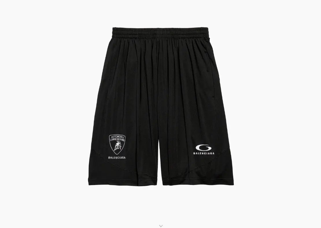 Balenciaga x Lamborghini | Black Mesh ‘Automobili Lamborghini’ Shorts Balenciaga