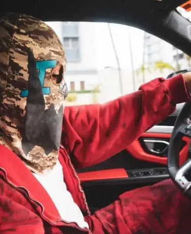 Balenciaga | Skater Red Gaffer | Graffiti Zip Up Hoodie Balenciaga