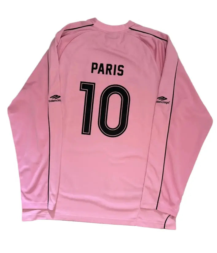 Balenciaga | Pink & Black Motorsport Long Sleeve Shirt | SS25 Balenciaga