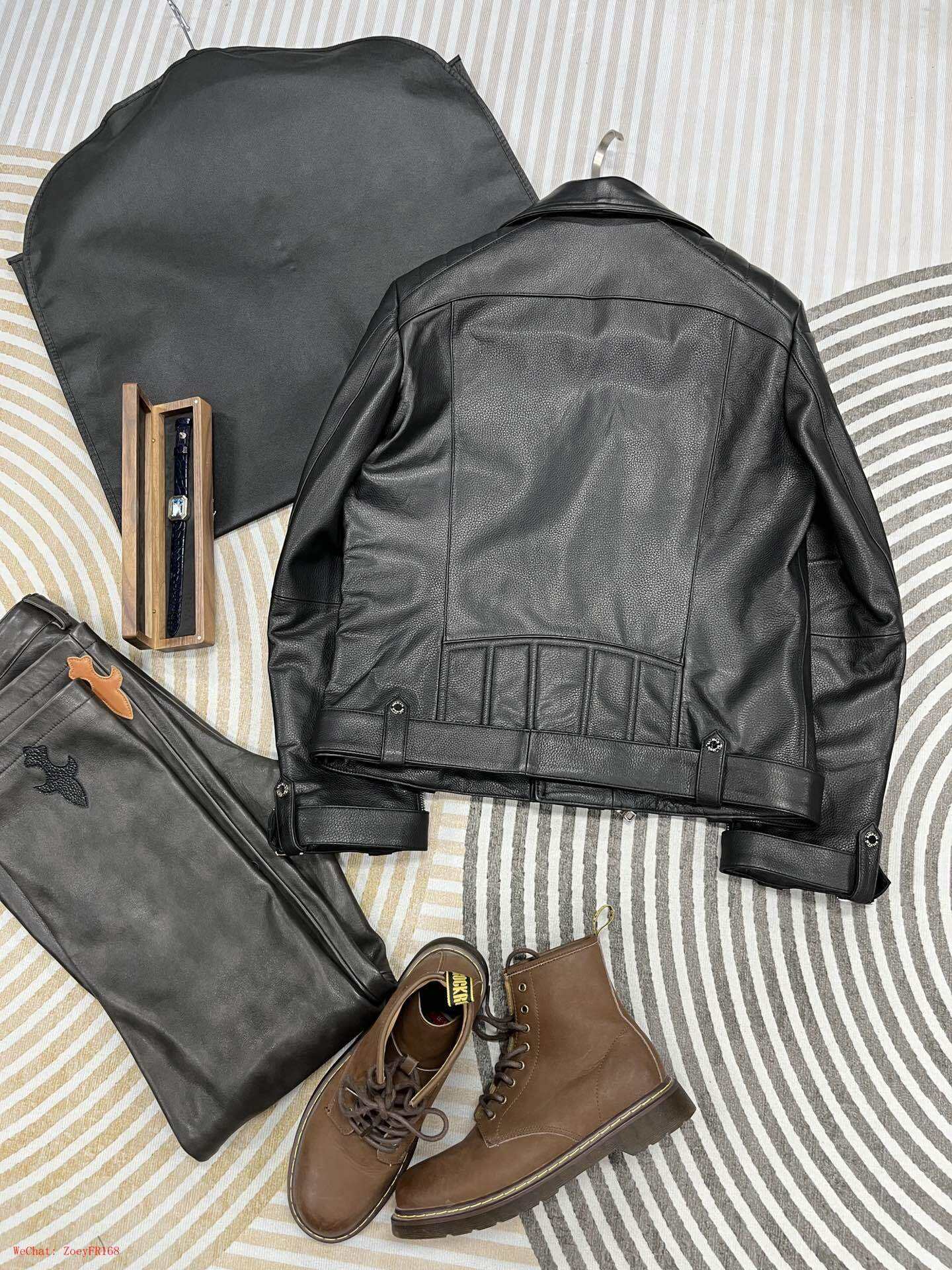 Balmain | Black Leather Biker Jacket Balmain