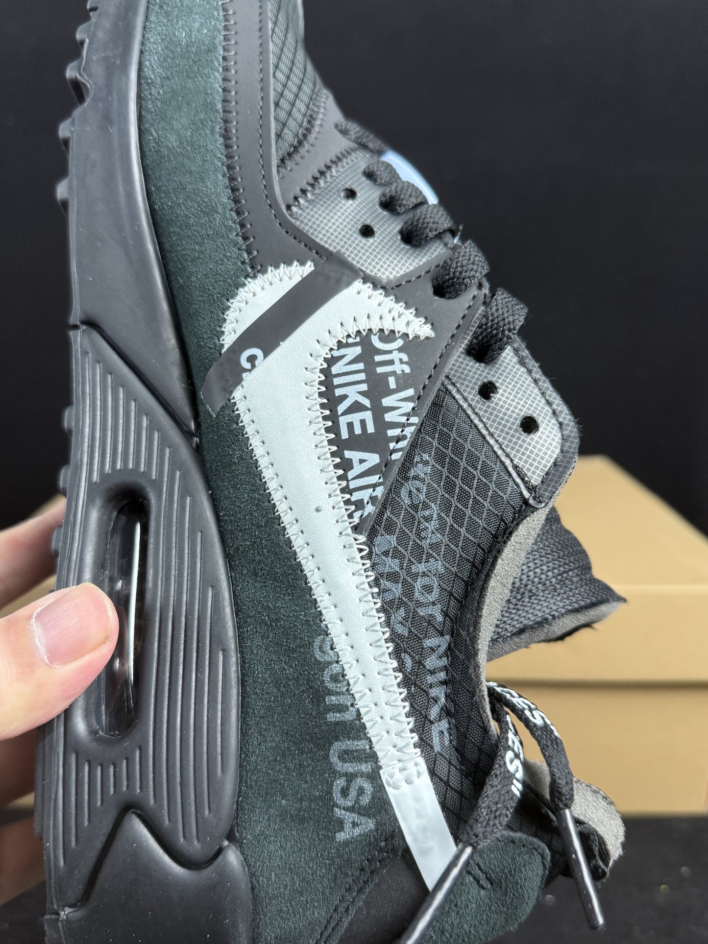 Off-White x Nike Air Max 90 | Black | Dessert | White