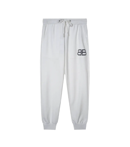Balenciaga | Double B Graffiti Joggers – White & Black Balenciaga