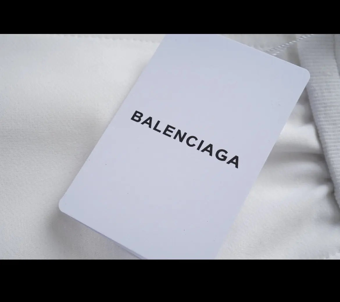 Balenciaga | Double B Graffiti Joggers – White & Black Balenciaga