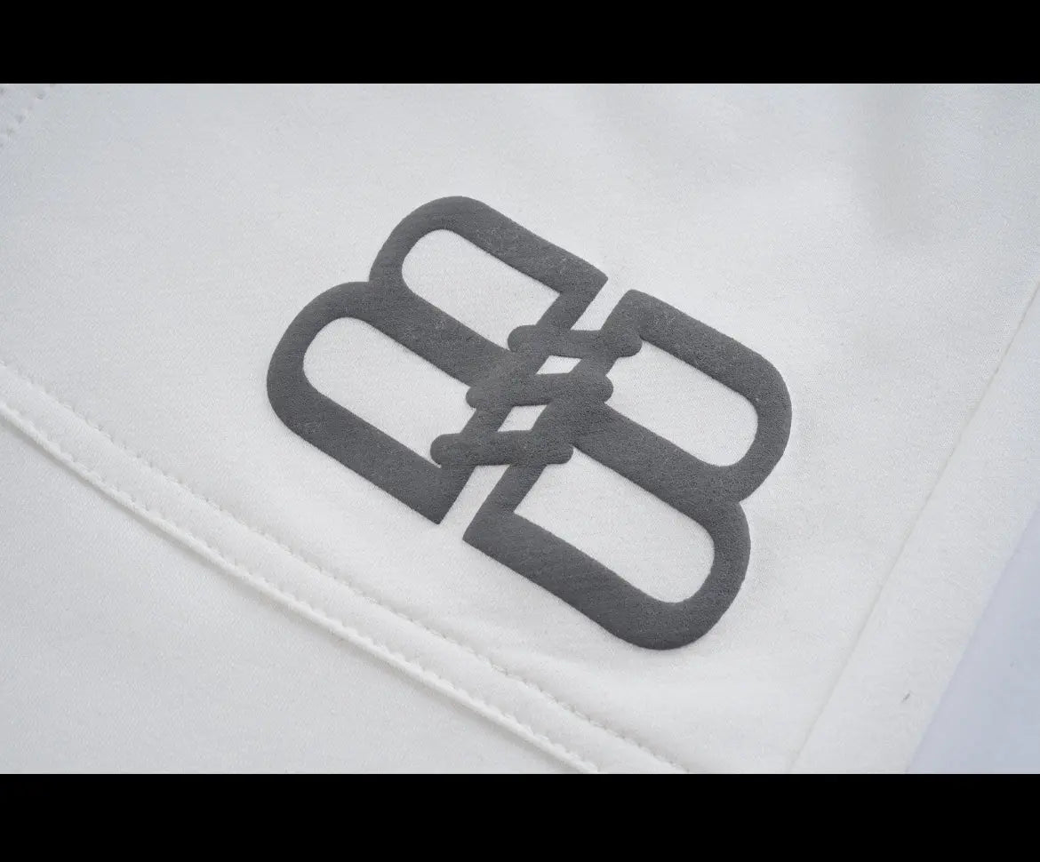 Balenciaga | Double B Graffiti Joggers – White & Black Balenciaga