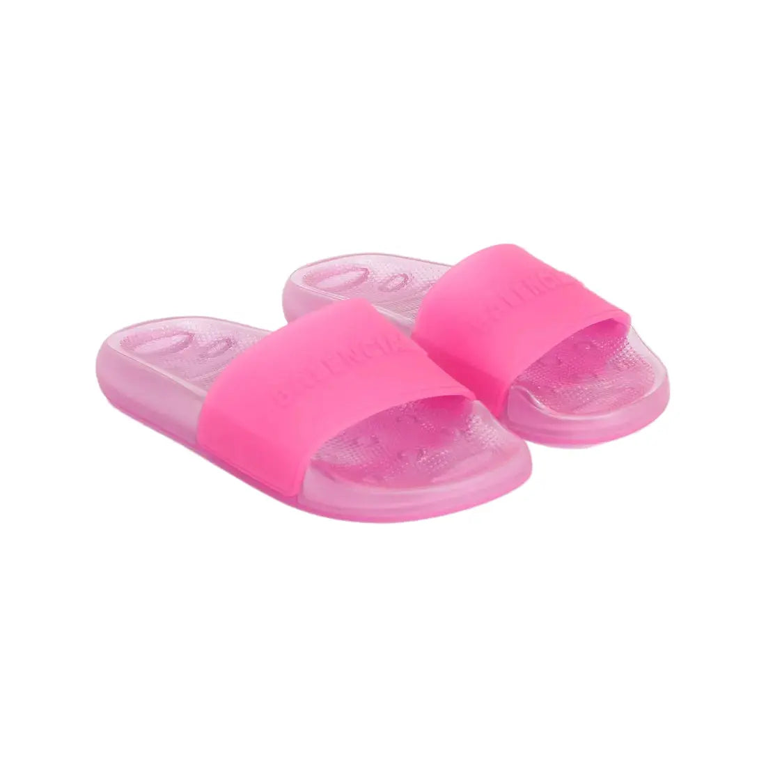Balenciaga | Transparent Jelly Slides – Bold Color Pop Edition - Pink / Blue / Grey Balenciaga