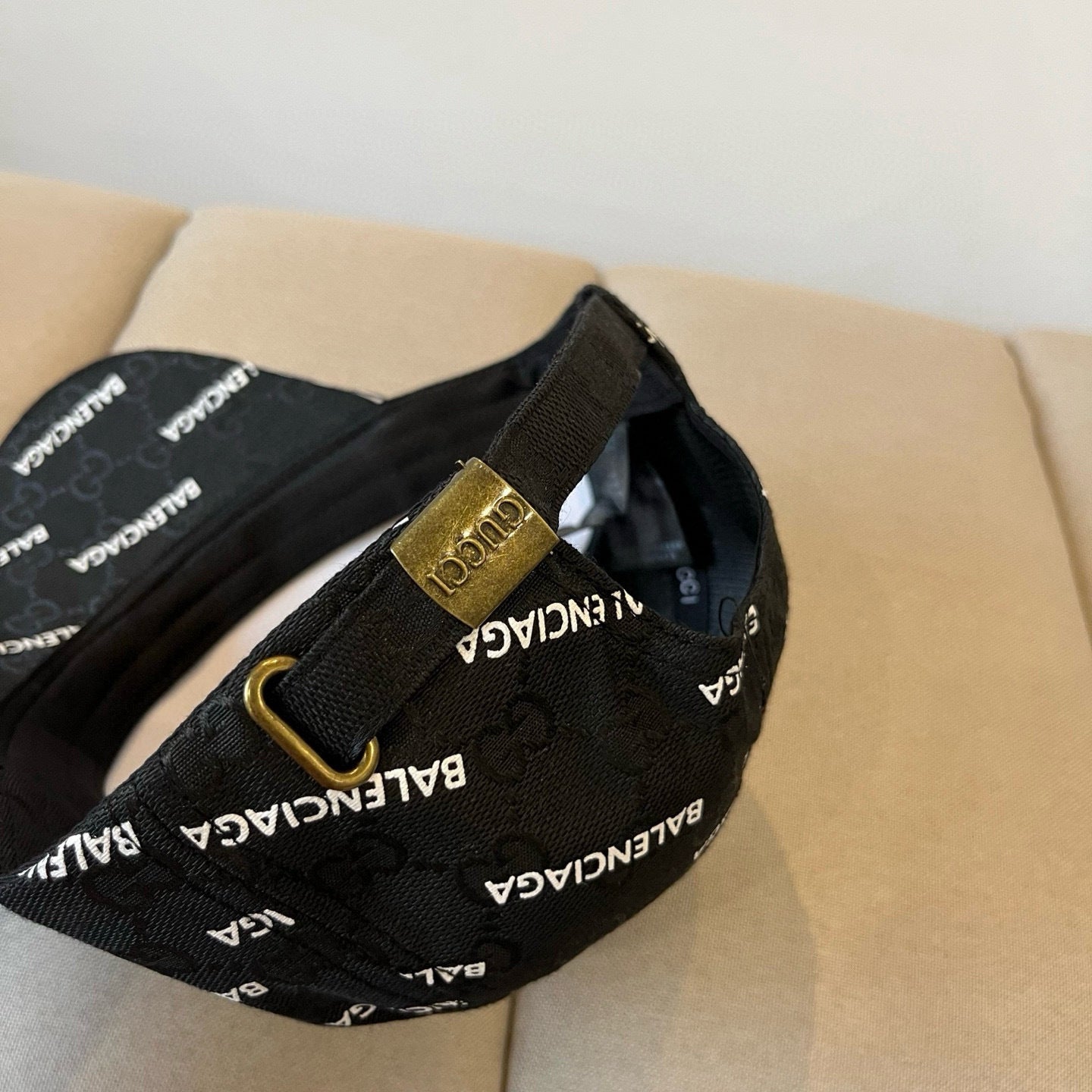 Balenciaga x Gucci | Hacker Project Monogram Baseball Cap | Beige, Black, Brown