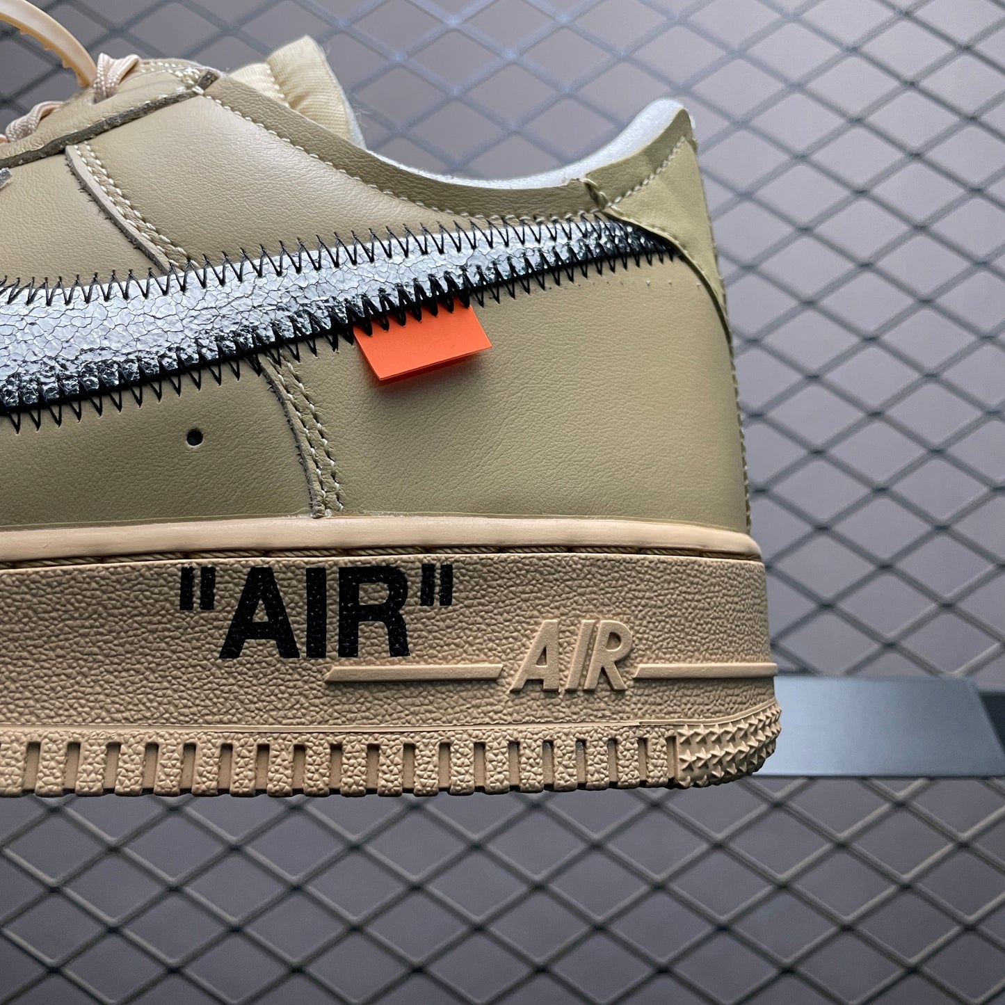Nike Air Force 1 Low x Off-White | Beige & Metallic Silver