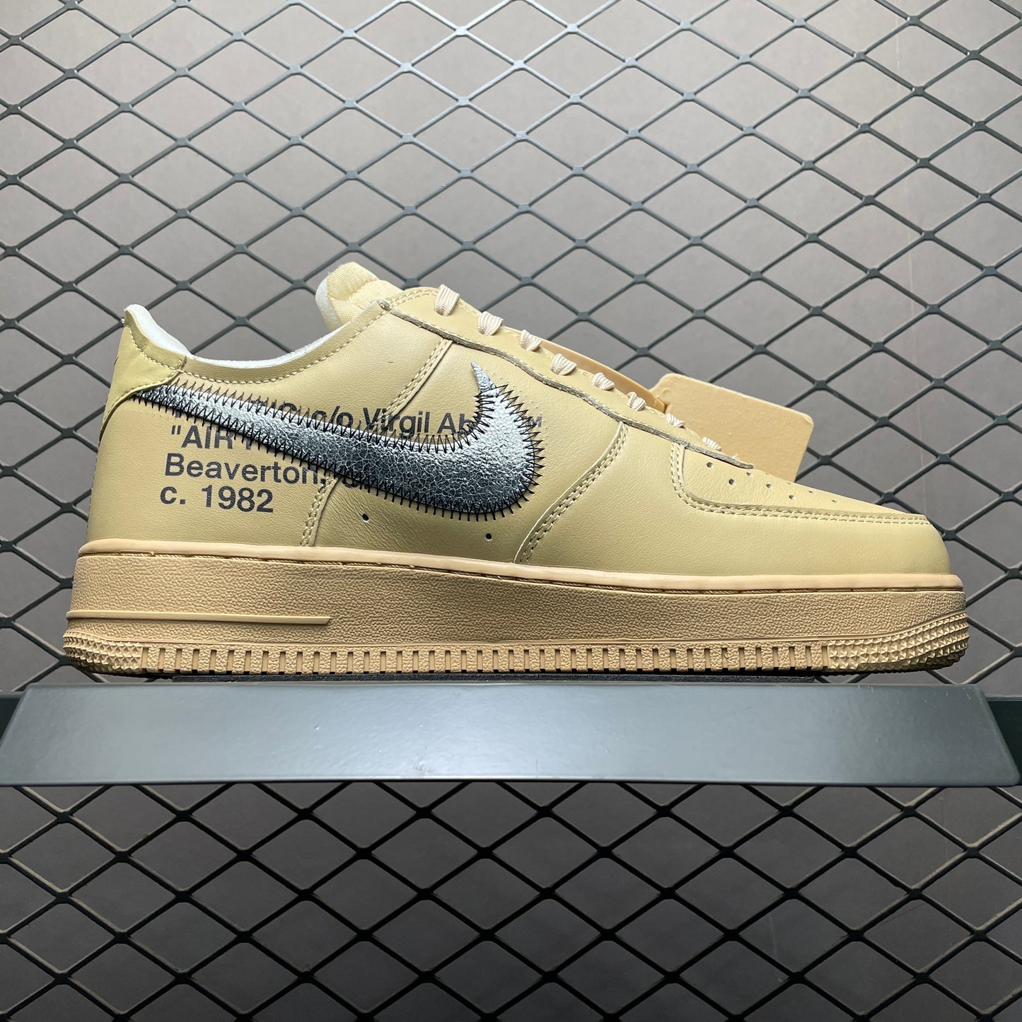 Nike Air Force 1 Low x Off-White | Beige & Metallic Silver