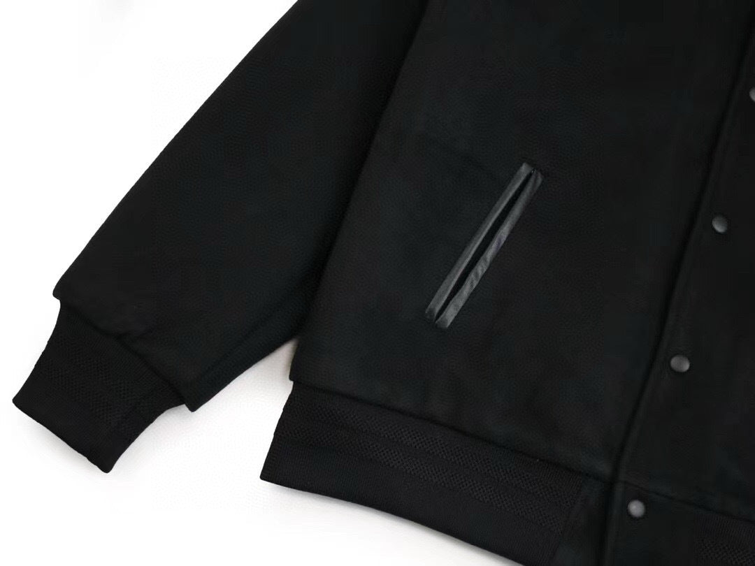Stüssy | Sport Wool Varsity Jacket | Black, Blue, Beige