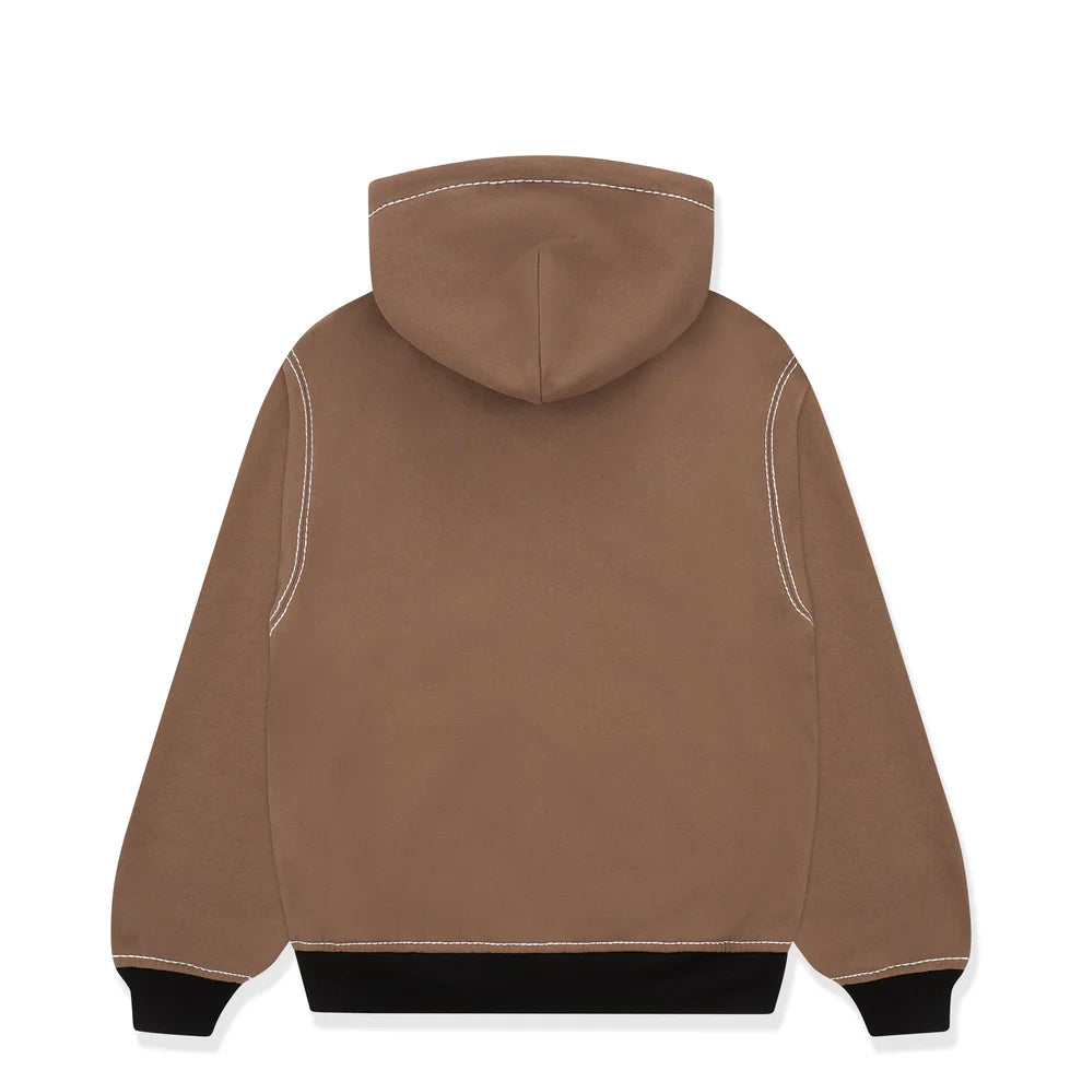 Sp5der T&F Zip Hoodie | Brown/Red