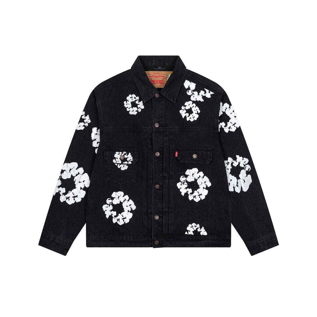 Denim Tears | Cotton Wreath Denim Jacket | Multiple Washes