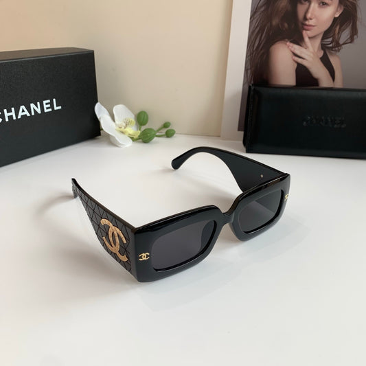 CHANEL | Rectangle Sunglasses | Black Polarized Gradient Lens