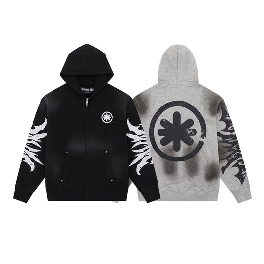 LOSTSHDWS | Full Zip Tracksuit Set Black LOSTSHDWS