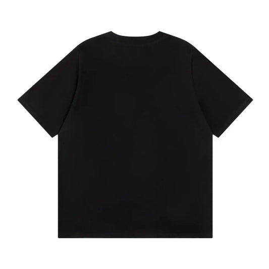 Louis Vuitton | Black Tee with Red LV Embroidery Unisex Louis Vuitton