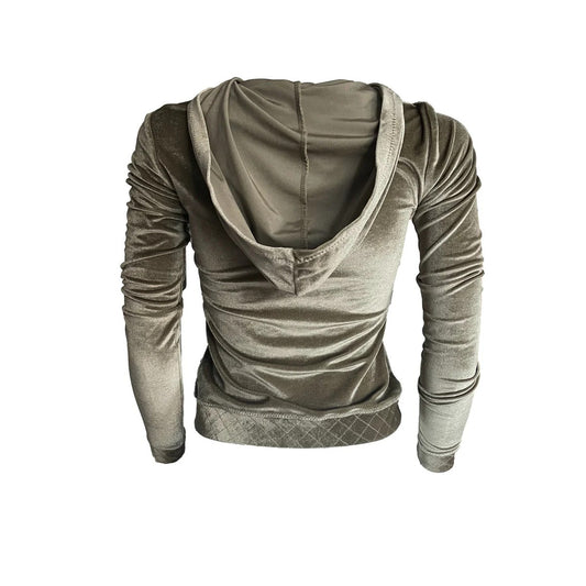 Chanel | Olive Velour Logo Track Suit | Luxe Edition