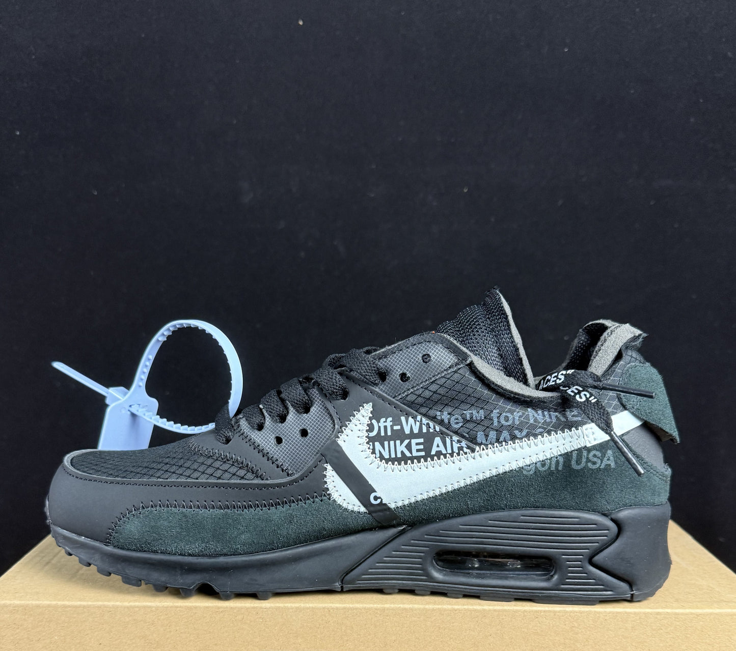 Off-White x Nike Air Max 90 | Black | Dessert | White