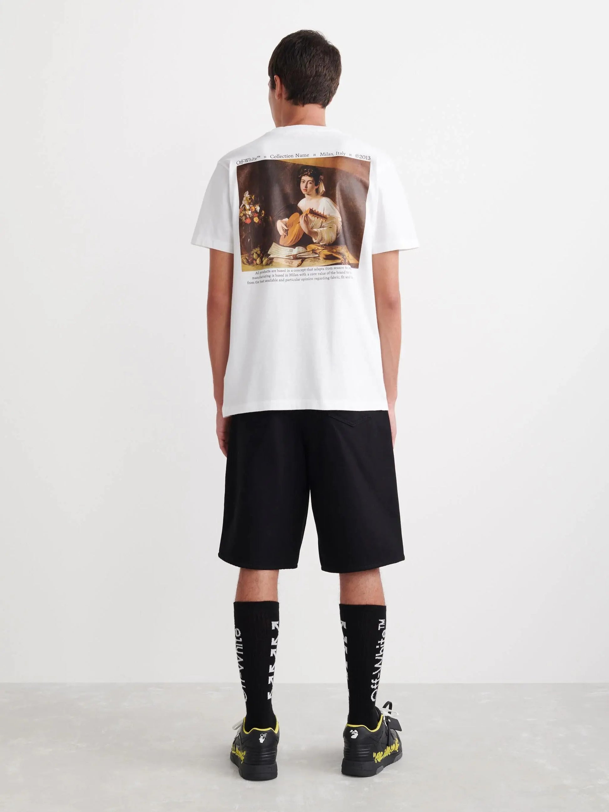 Off-White | Caravaggio Oil Painting Graphic Tee | Black, White, Beige Off-White