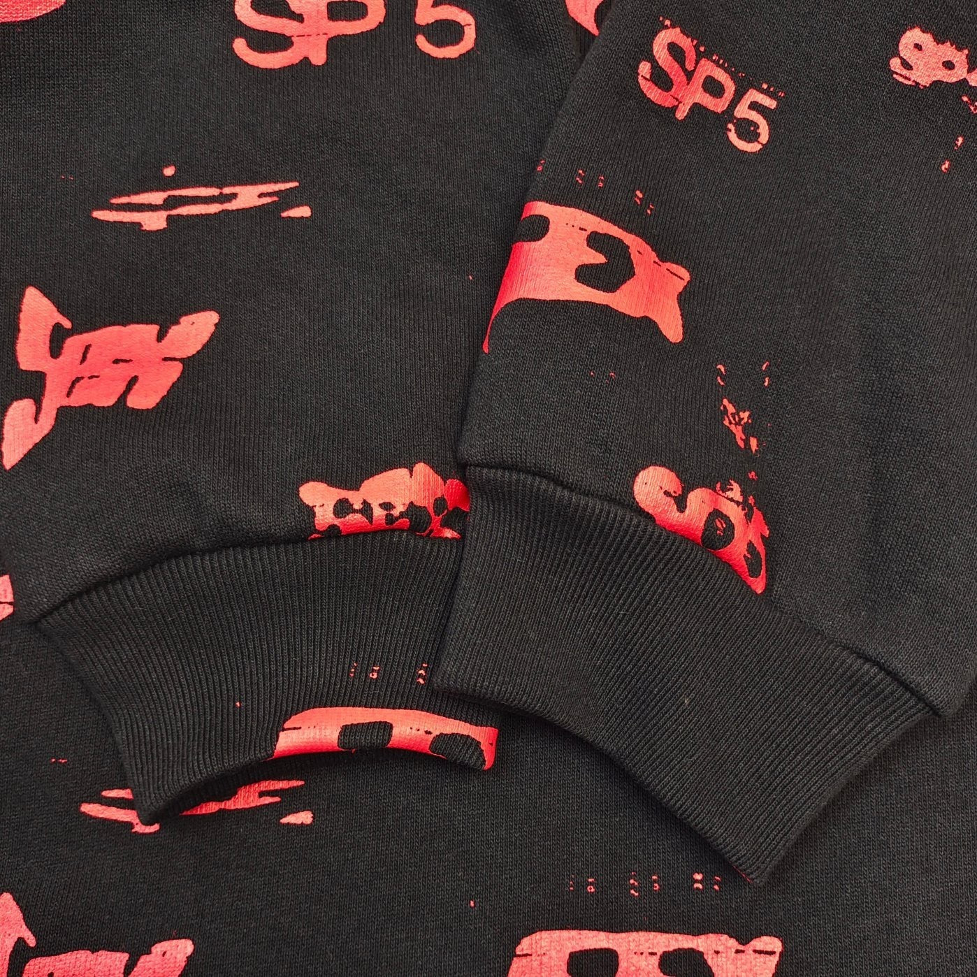 Sp5der | Sex AOP Hoodie | Black/Red