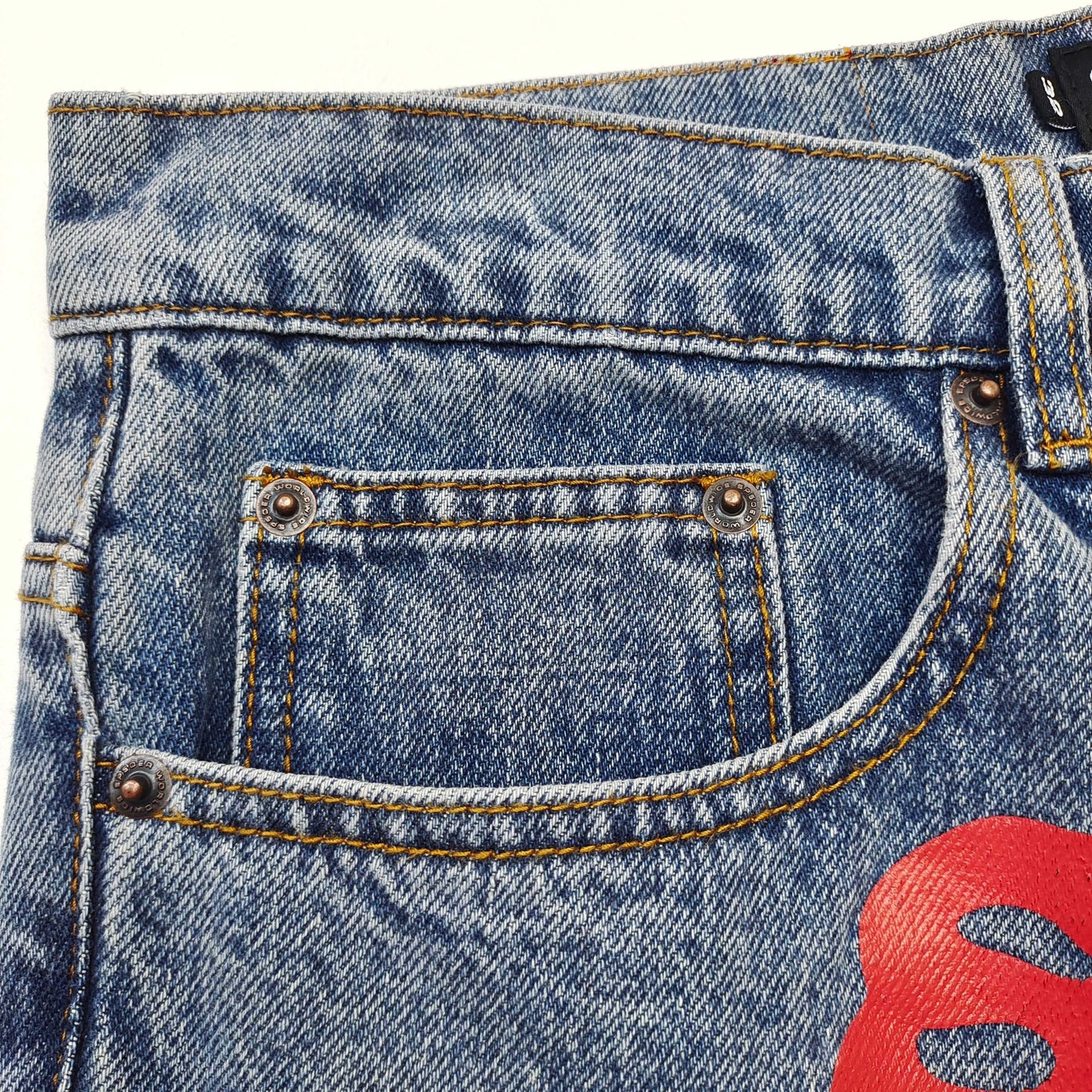 Sp5der V3 Denim Jeans | Light Wash