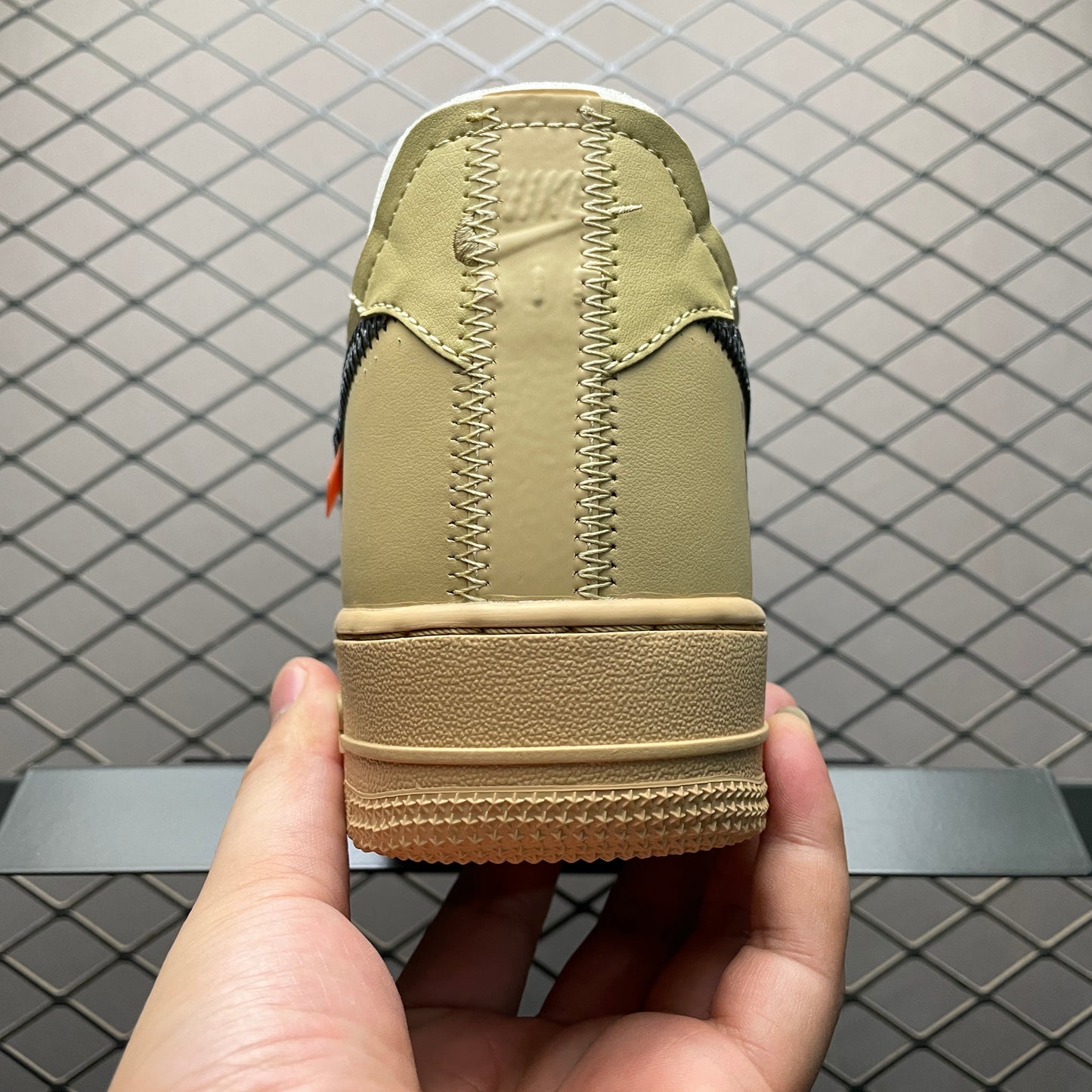 Nike Air Force 1 Low x Off-White | Beige & Metallic Silver