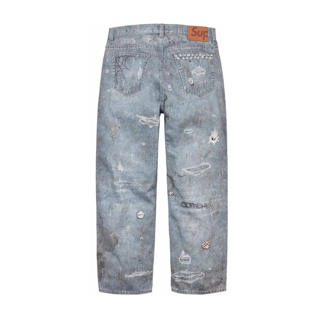 Supreme | HJR Trompe L’oeil Loose Fit Jeans | FW24 Supreme