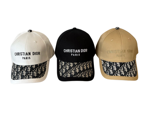 Dior | Oblique Baseball Cap | White, Black, Beige