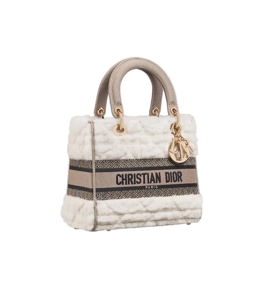 Dior | Medium Lady D-Lite Bag | Ecru Cannage