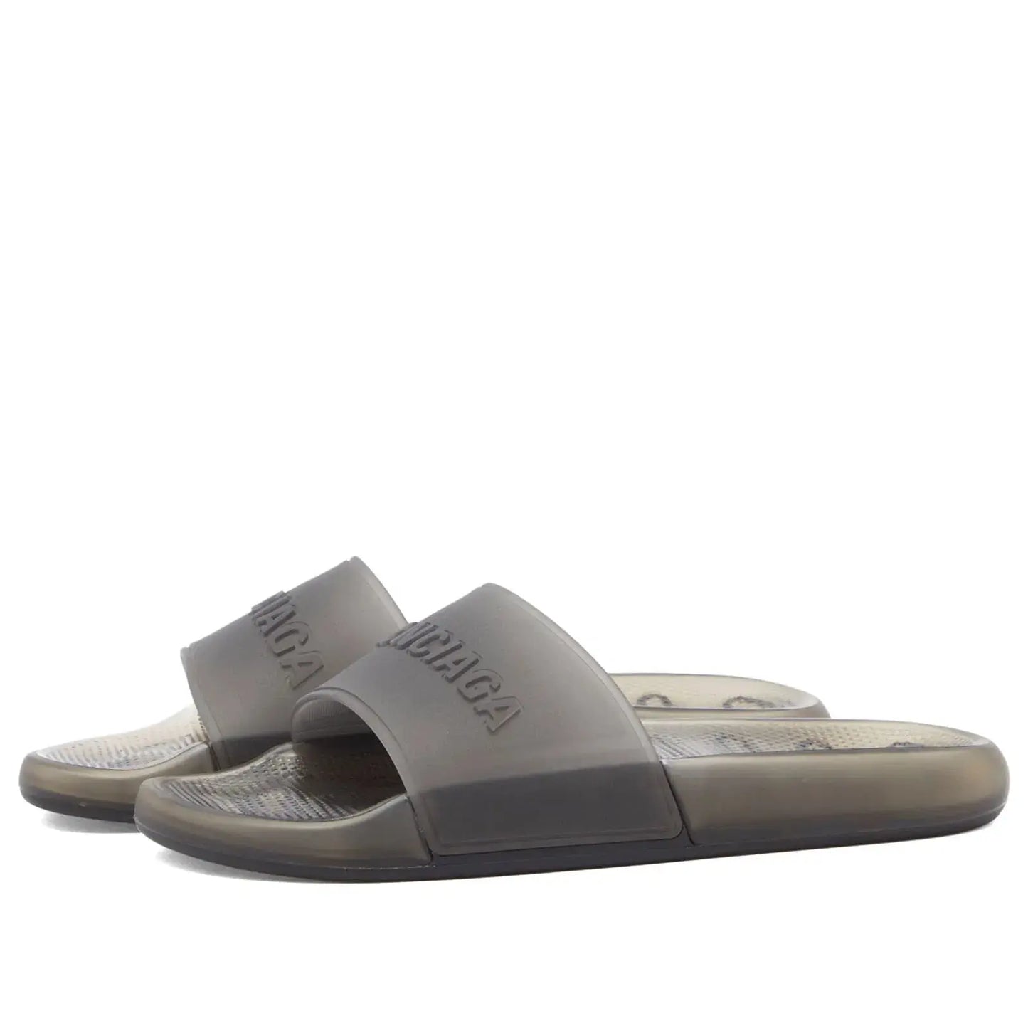 Balenciaga | Transparent Jelly Slides – Bold Color Pop Edition - Pink / Blue / Grey Balenciaga