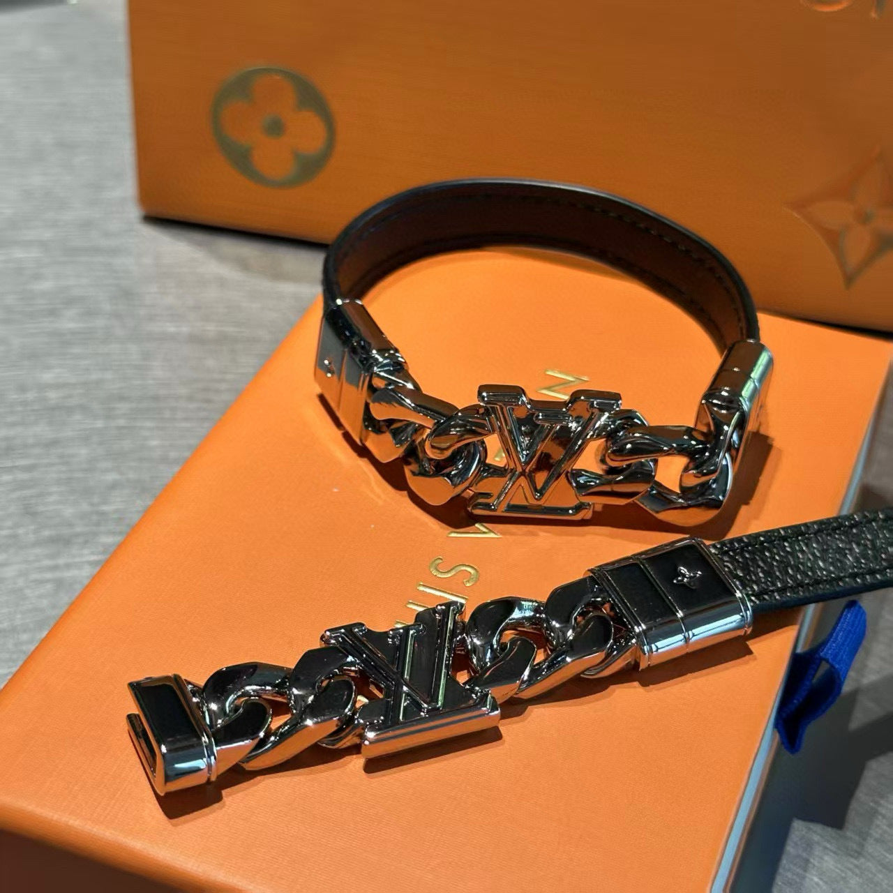 Louis Vuitton | Dimension Bracelet | Silver Monogram Chain