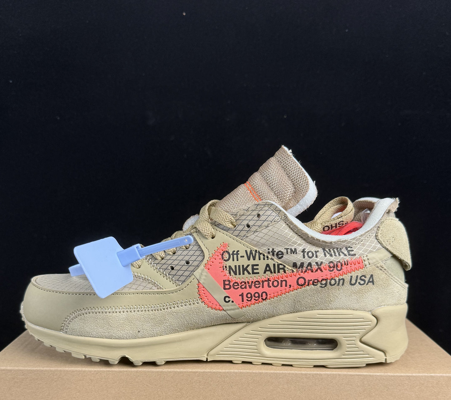 Off-White x Nike Air Max 90 | Black | Dessert | White