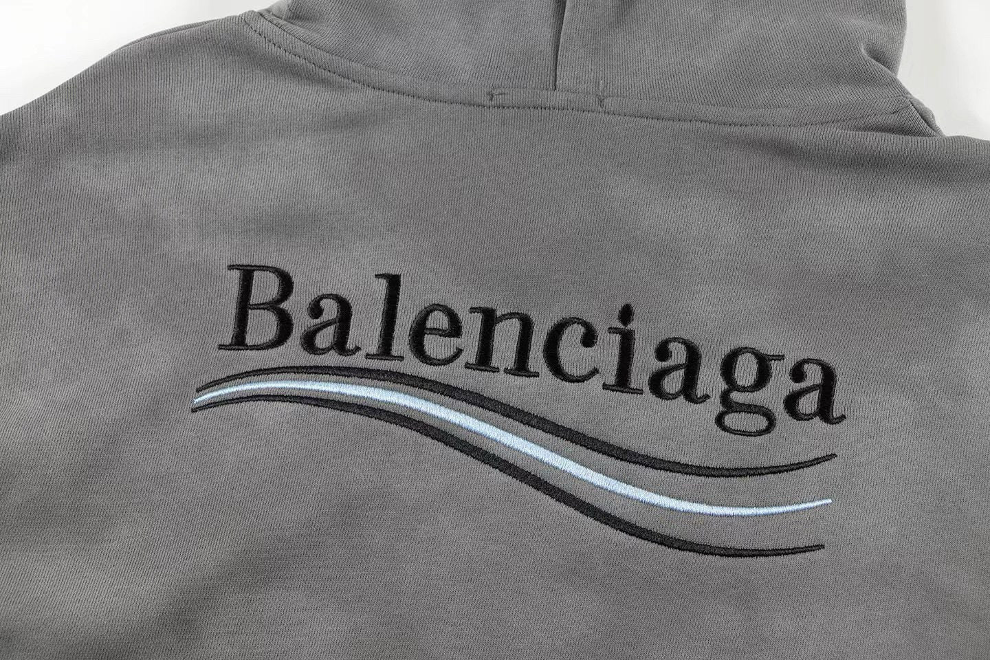 Balenciaga | Logo Print Hoodie Grey