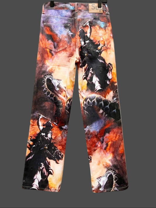Supreme | Firestorm Graphic Denim Pants