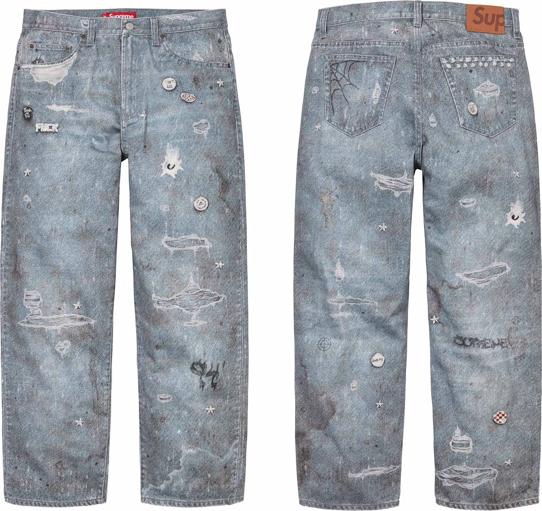 Supreme | HJR Trompe L’oeil Loose Fit Jeans | FW24 Supreme