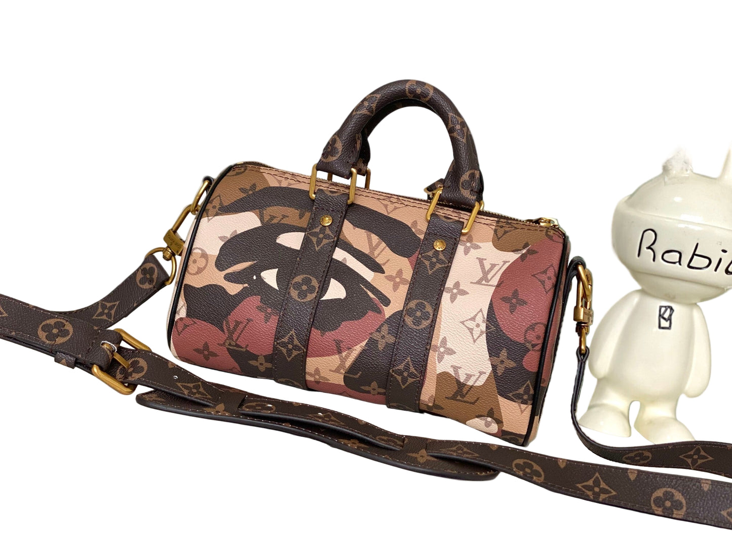 Louis Vuitton x KidSuper | Keepall Bandoulière 25 Monogram Portrait 2023