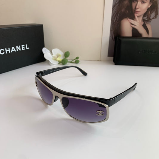 CHANEL | Rhinestone Sunglasses | PurplePlastic Y2K Crystal Logo
