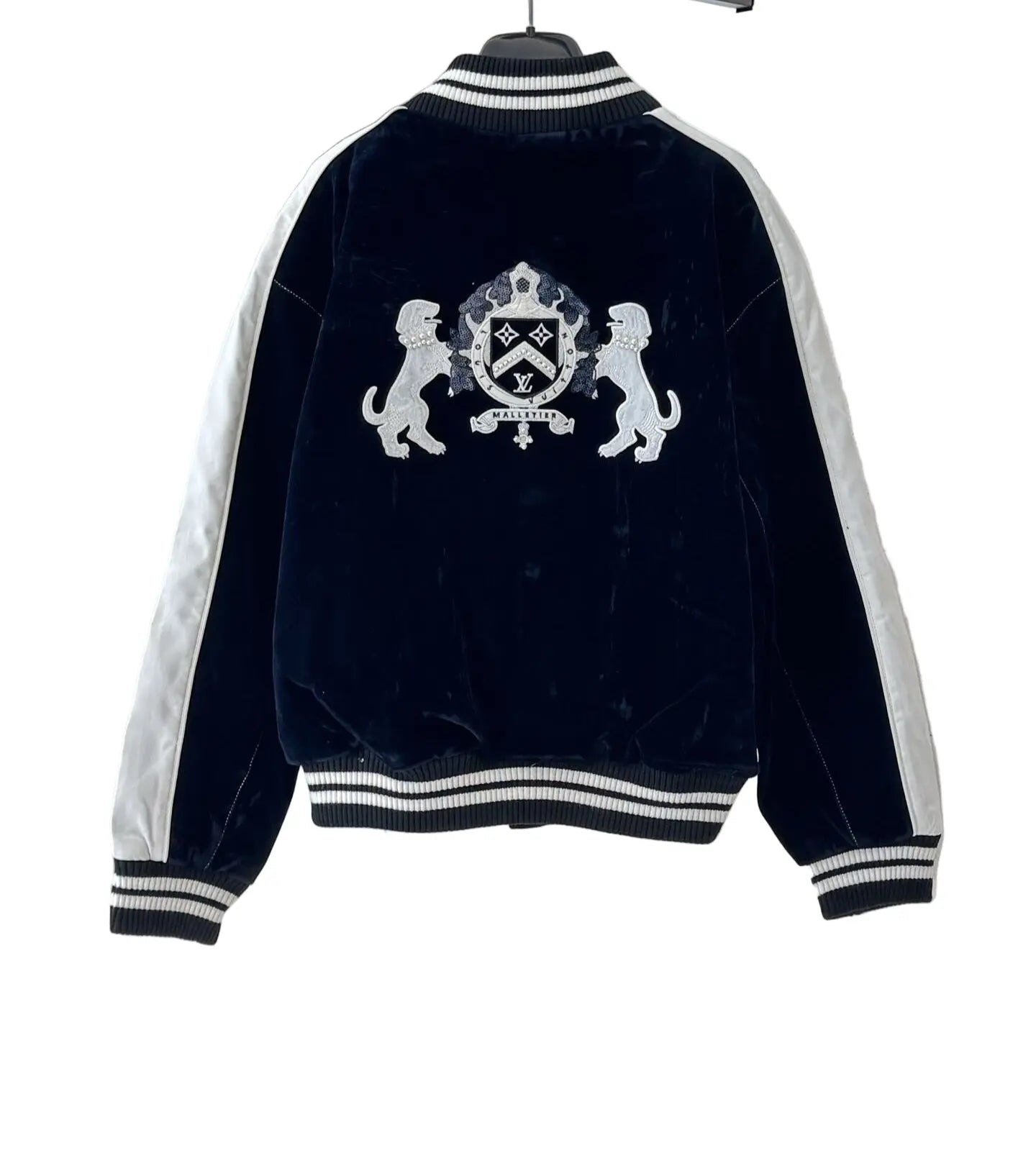 Louis Vuitton | Navy Velvet Varsity Jacket Louis Vuitton