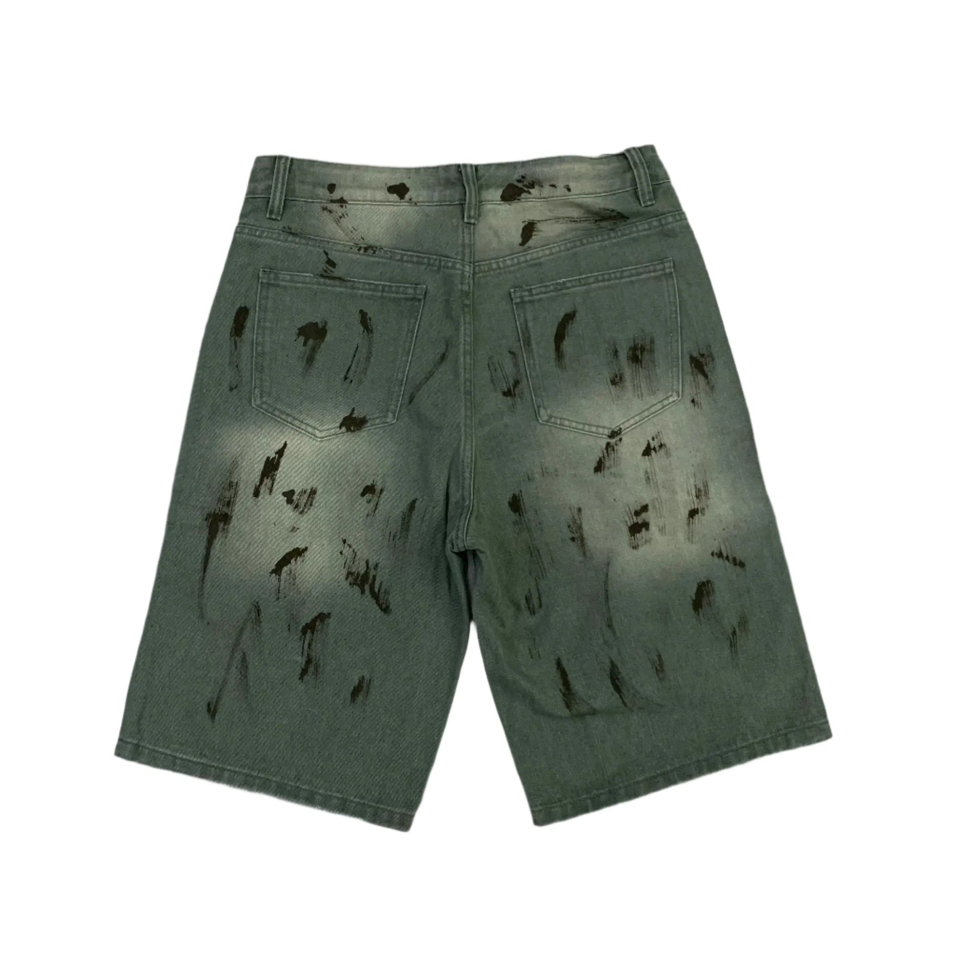 Valley | Embroidered Distressed Denim Shorts Valley