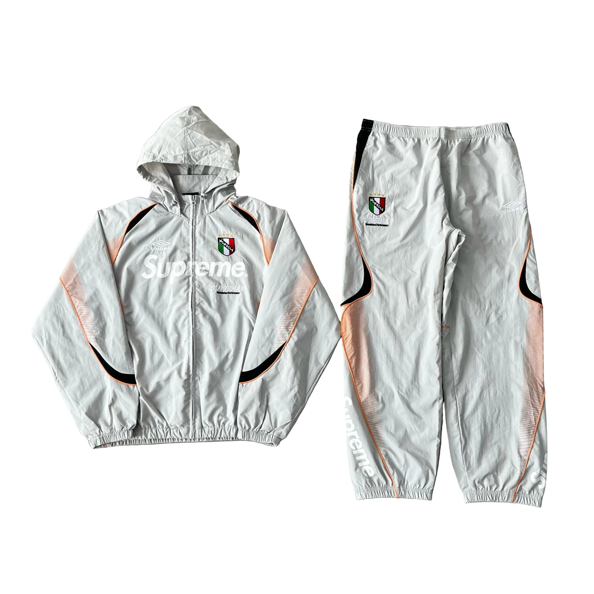 Supreme x Umbro | Supermax Tracksuit Hoodie & Pants | Black, Grey, Navy Supreme