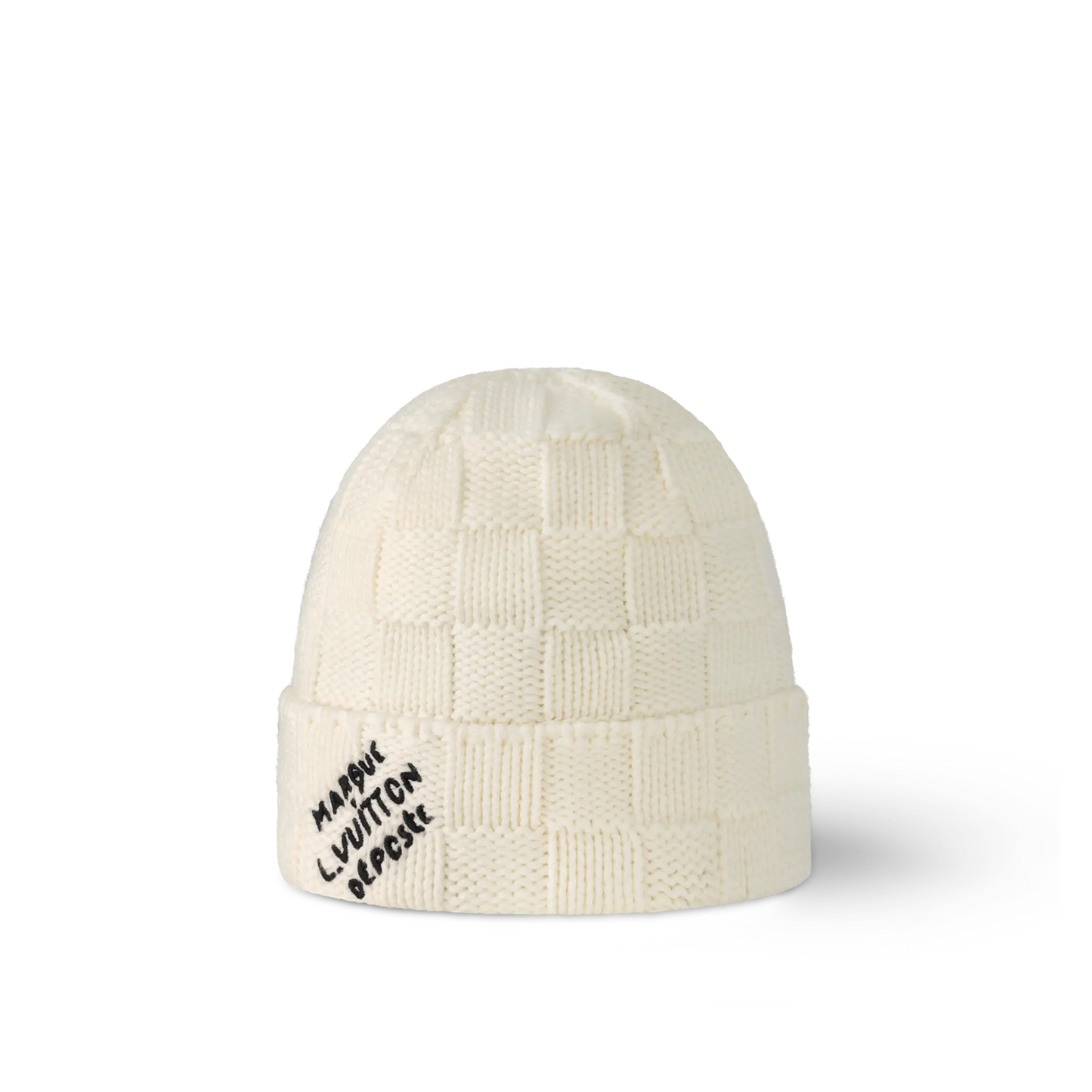 Louis Vuitton | Marque Déposée Knit Beanie | Black & White UndergroundDesignerPlug