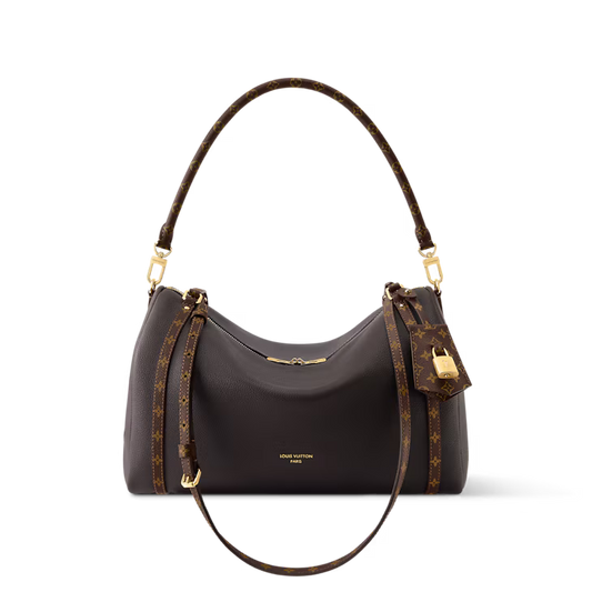 Louis Vuitton Express MM – Mahogany Leather & Monogram Canvas | Authentic Designer Handbag Louis Vuitton