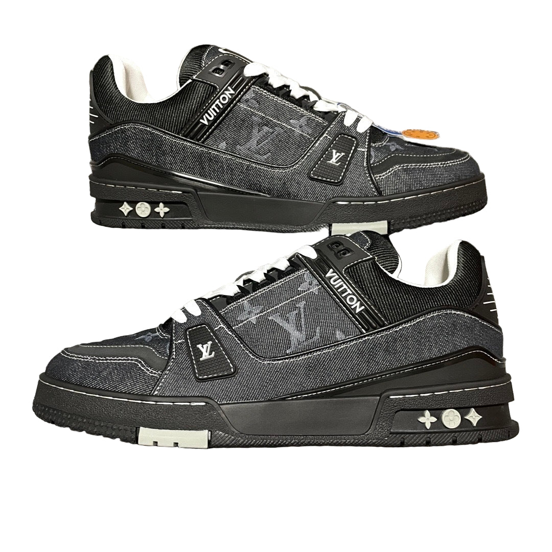 Louis Vuitton | Trainer Sneaker | Black Monogram Denim