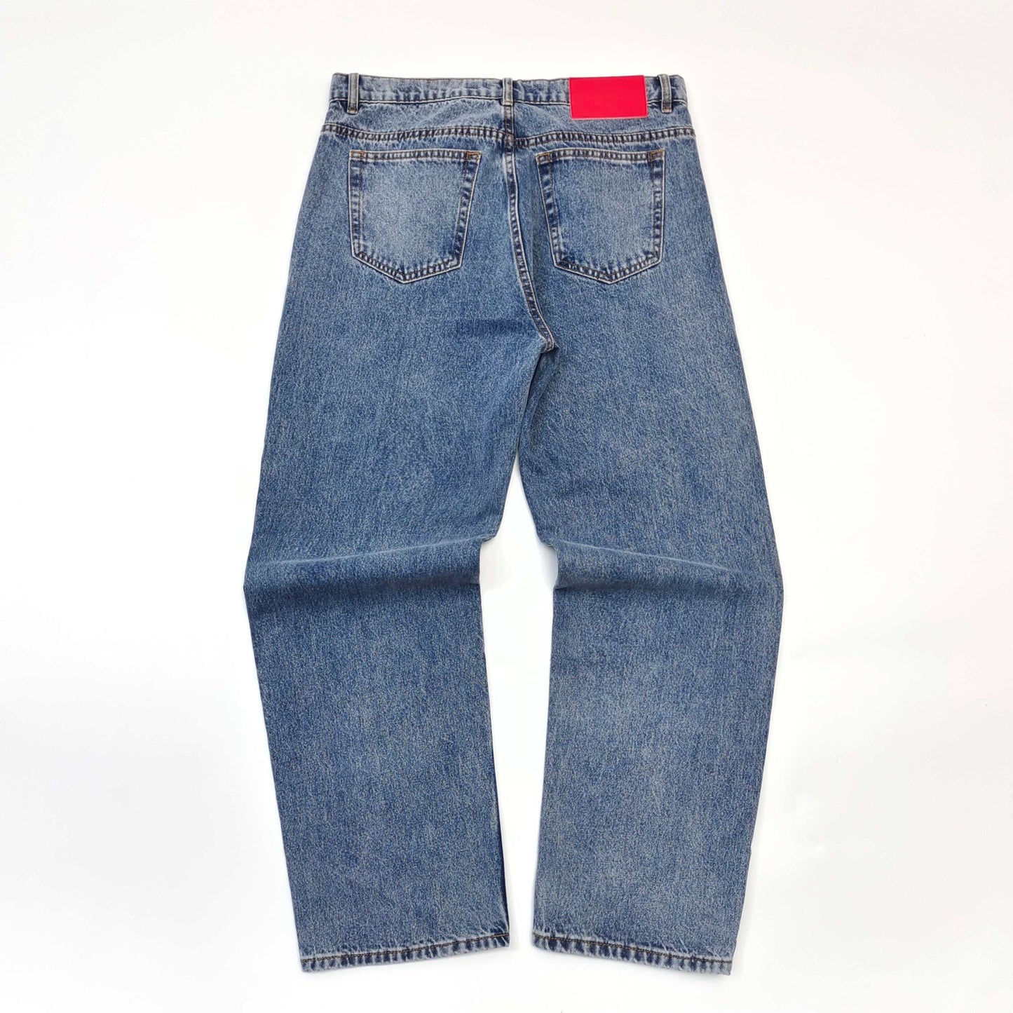 Sp5der | Graphic Denim Jeans | Blue