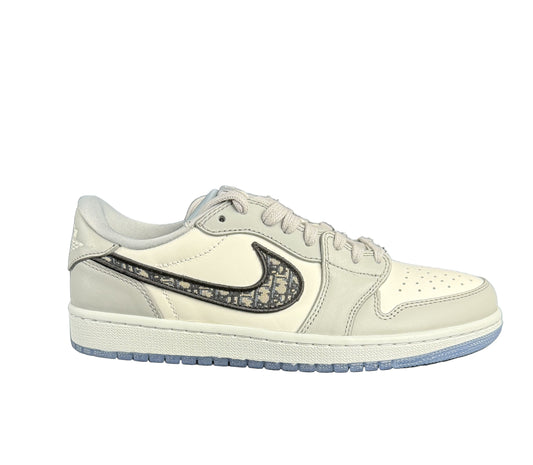 Dior x Air Jordan 1 Low | White / Grey