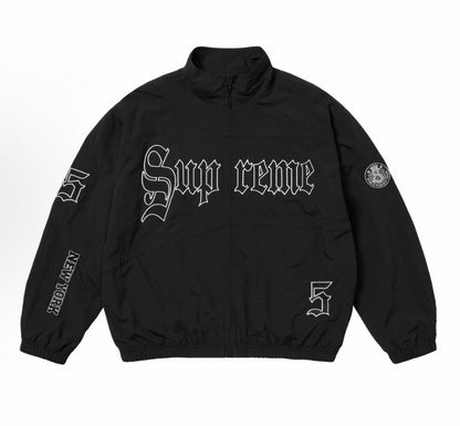 Supreme | Gothic 5 Logo Jacket | Black & White