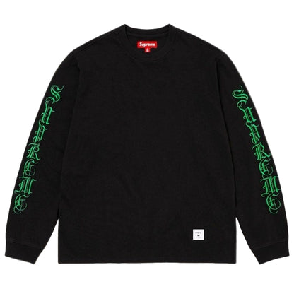 Supreme | Old English L/S Top | FW24 White Gothic Logo Tee