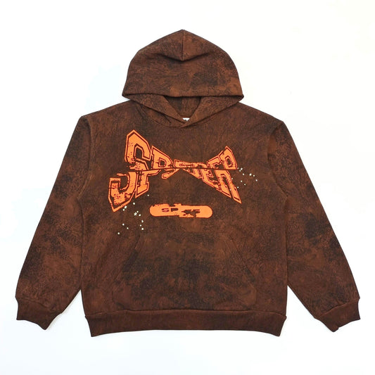Sp5der | ComplexCon Exclusive Hoodie | Brown/Orange