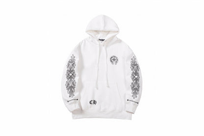 Chrome Hearts | Cross Motif Los Angeles Hoodie in Black & White