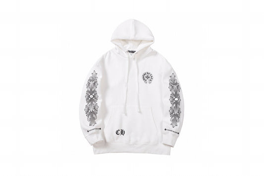 Chrome Hearts | Cross Motif Los Angeles Hoodie in Black & White
