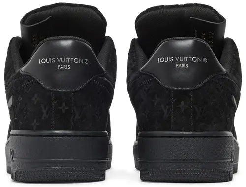 Louis Vuitton x Nike | Air Force 1 Low | Triple Black Monogram Suede