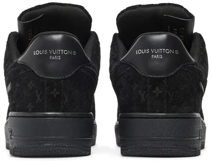 Louis Vuitton x Nike | Air Force 1 Low | Triple Black Monogram Suede